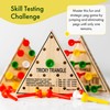 3 Pack - Wooden Triangle Peg Board Game - Retro