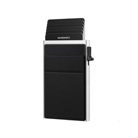 HSAJS Kreditkartenetui Schlanke Brieftasche mit Münztasche Premium Herren-ID-Kartenhalter 1-12 Karte RFID-Schutz Große Kapazität Kartenetui für Damen Herren