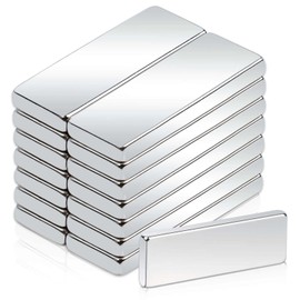 Small Fridge Magnets, 30x10x3mm Strong Strips Neodymium Magnets for Whiteboards, Heavy Duty Rare Earth Bar Magnet for Crafts, Photos, Tools, Arts, Hobbies, DIY, Notice Board