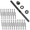 CKE 50 Pack Black Cable Railing Kit Hand Swage Threaded
