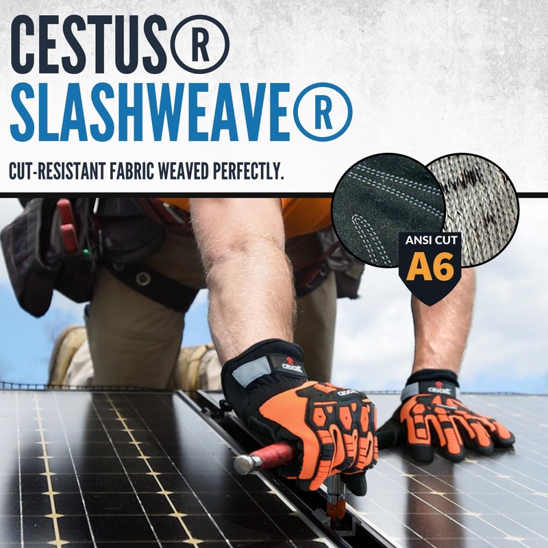 Cestus Handmax Pro, Heavy Duty Work Gloves, Level A6 Cut