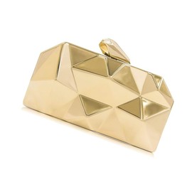 Changyeah Women Solid Metal Evening Purses Bridal Clutch Bags,Women Evening Bag Clutch Rhinestone Purse Bling Glitter Handbags for Wedding Party Prom