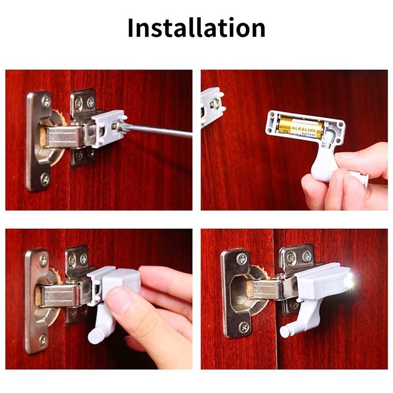 Sodela Sensor Light, Cabinet Lighting Hinge Pack of 10 Sensor