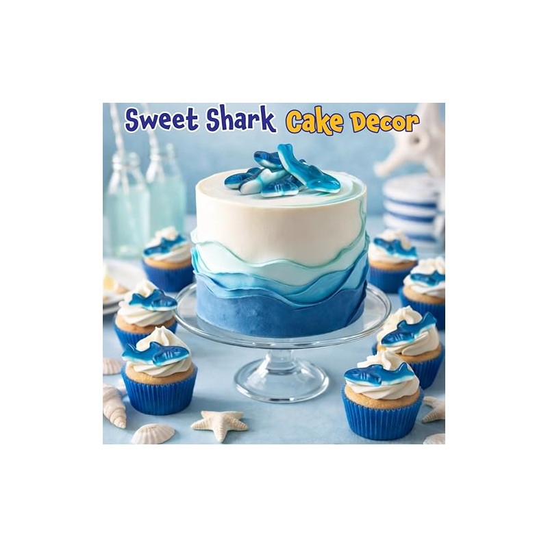 Gummy Sharks - 11 Ounce Pack - Blue Shark Gummies