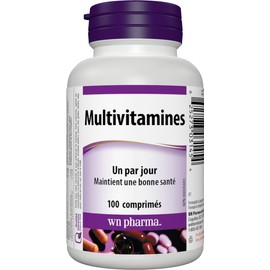 Webber Naturals Pharma Multivitamin, Tablet, 100 Count