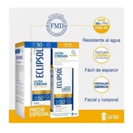 Eclipsol Protector Solar Eclipsol Fps 50+ Ultra Crema De 125 G + 60 G