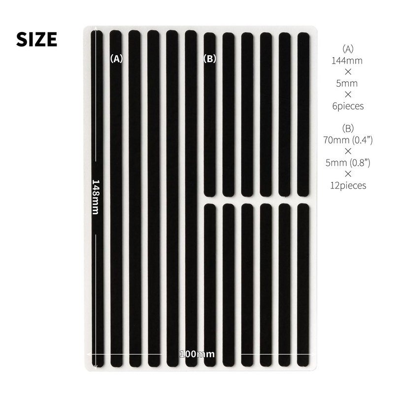 GRIPLUS Ultra Thin, Strong Anti-Slip Sticker, Slim, Postcard Size (2,