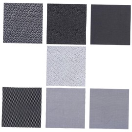 Tofficu 7pcs Pure Cotton Muslin Fabric Printed Patchwork Handmade DIY for Women Girls Sewing Projects