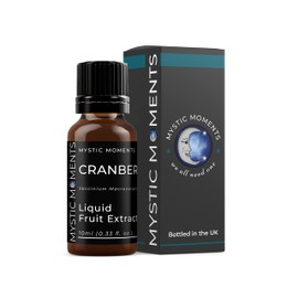 Mystic Moments | Cranberry - Liquid Fruit Extract 10ml | Perfect for Skin Care, Creams, Lotions and DIY Beauty Products Vegan GMO Free
