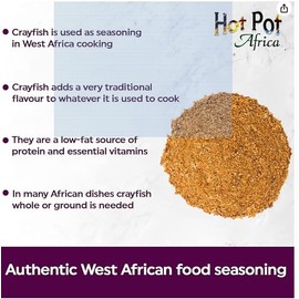 Hot Pot Africa Crayfish for cooking | Dried, Ground & Tasty | 100g (Pack of 5)