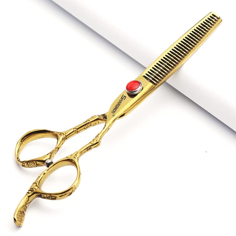 6/7 Inch Professional Hairdressing Scissors, Haircut, Rose Pattern, Hairdressing Scissors,