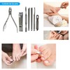 Set Manicure Pedicure Acero Inoxidable 19 Piezas Para Uñas de