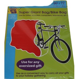60" x 72" Super Giant Red Bag/Bike Bag, Great for Big Oversize Gifts and Toys!!