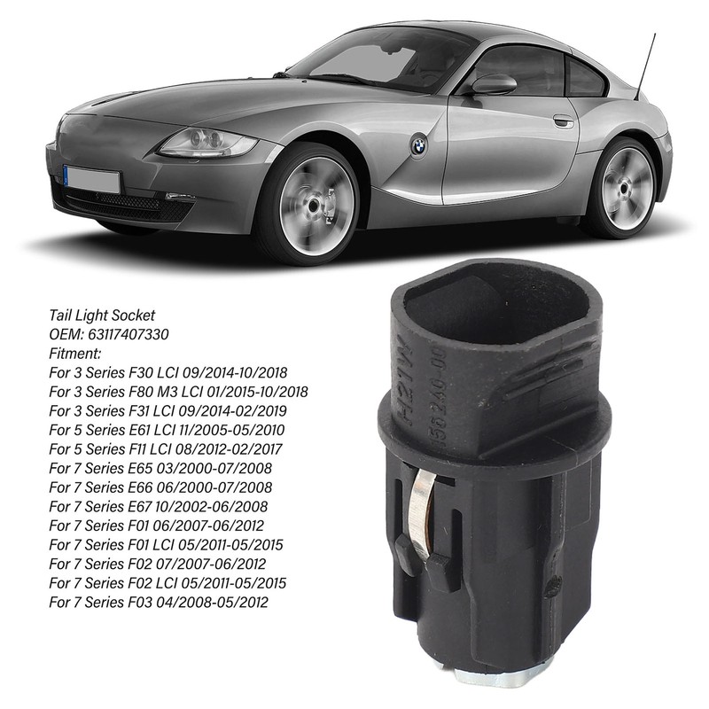 Tail Light Socket 63117407330 Sturdy Rear Bulb Socket Holder for