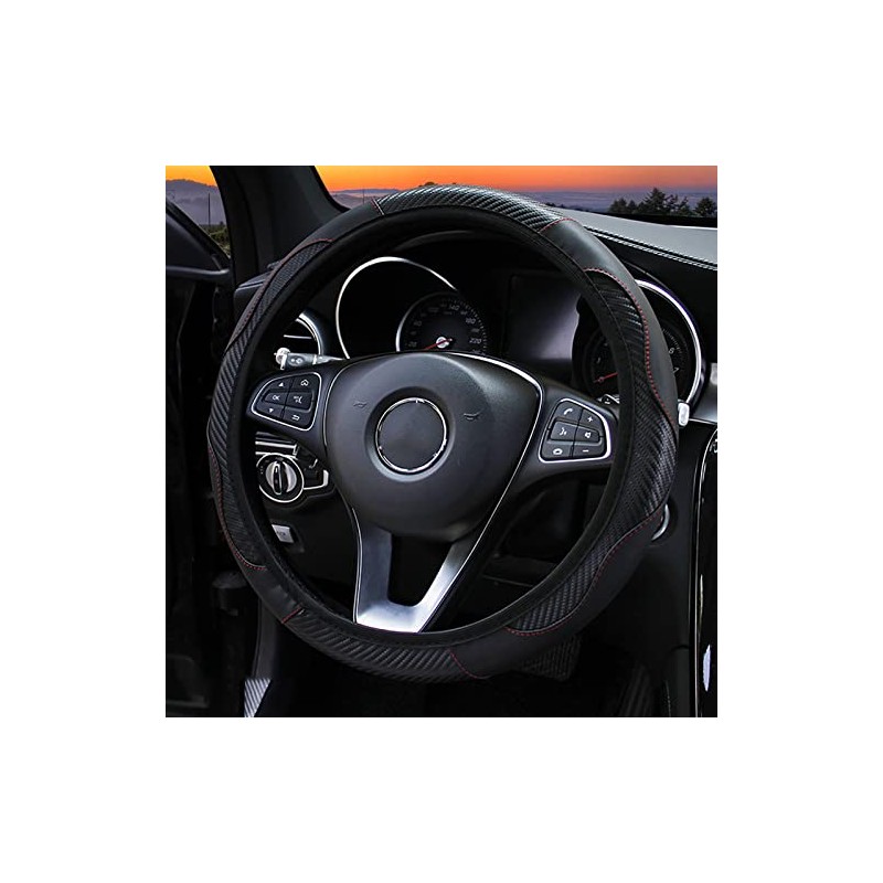 Funda para Volante 38 Cm Antideslizante Elástica con Mango para