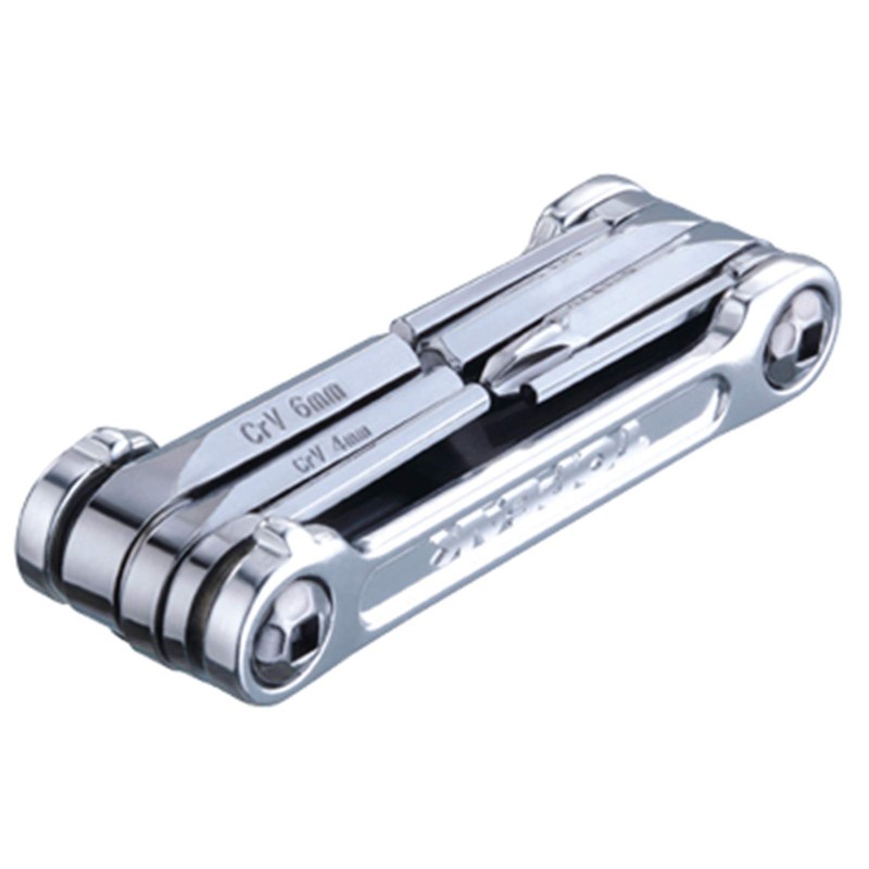 Topeak Werkzeugset Mini-Faltwerkzeug 9 Pro, silber, TT2537S