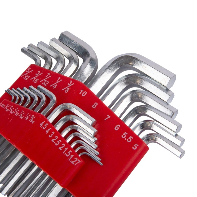 25pc Carbon Steel Hex Key Set - Assorted Metric AF