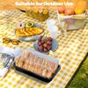 HIYAA Sandwich Platter Trays With Lids, Pack of 6 Reusable
