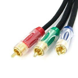 5m Mercury AV Component Video Cable RGB 3xRCA Gold Plated Shielded