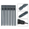 10pcs S2 Steel Cross Head PH2 Screwdriver Bits Set 1/4inch