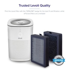 LEVOIT LV-H128 Air Purifier Replacement, 3-in-1 Pre-Filter, Capture Dust Smoke Pollen, Activated Carbon, 3-Stage Filtration System, 2 Piece Set, LV-H128-RF, 1 Pack