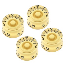 Vintage Forge Cream Speed Knobs Compatible with Epiphone Les Paul SG Electric Guitar (Set of 4) Fits 18 Coarse-Spline Import (Metric) Split Shaft Pots Recessed RS18M-CRM4