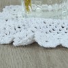 kilofly Crochet Cotton Lace Table Placemats Doilies Pack, 4pc, White,