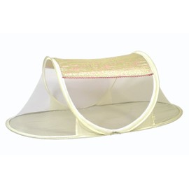I Frogee Cream/Pink Floral Brocade Pop-Up Tent