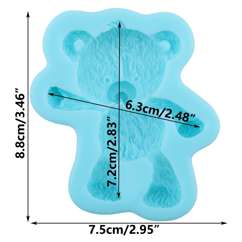 Bear Silicone Molds Bear Fondant Chocolate Candy Mold