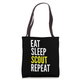 Eat Sleep Scout Repeat - Funny Tote Bag
