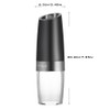 Homgeek Portable Automatic Electric Gravity Pepper Grinder Blue LED Light