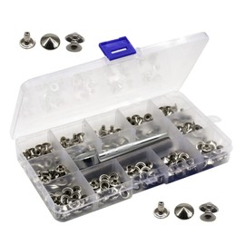 Operitacx Goth Chokers Punk Collar Rivets Craft Leather Rivet Spikes DIY Punk Studs for Art Making