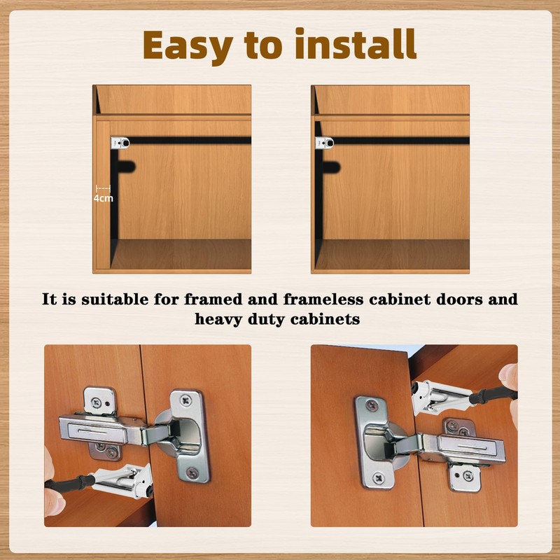 10 Pcs Soft Close Cabinet Door Damper, Universal Soft Close