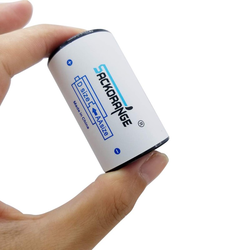 10 Pack AA to D Size Battery Spacer Converter Case,