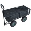 Liner Included, Mesh Steel Folding Utility Wagon with Removable Sides