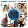 Argivean Black Gift Bags With Handles: 6pcs Large Gift Bags
