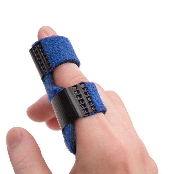 Trigger Finger Splints, Finger Brace for Pain Relief Sport Injuries, Basketball, Senior Tendon Release Blue