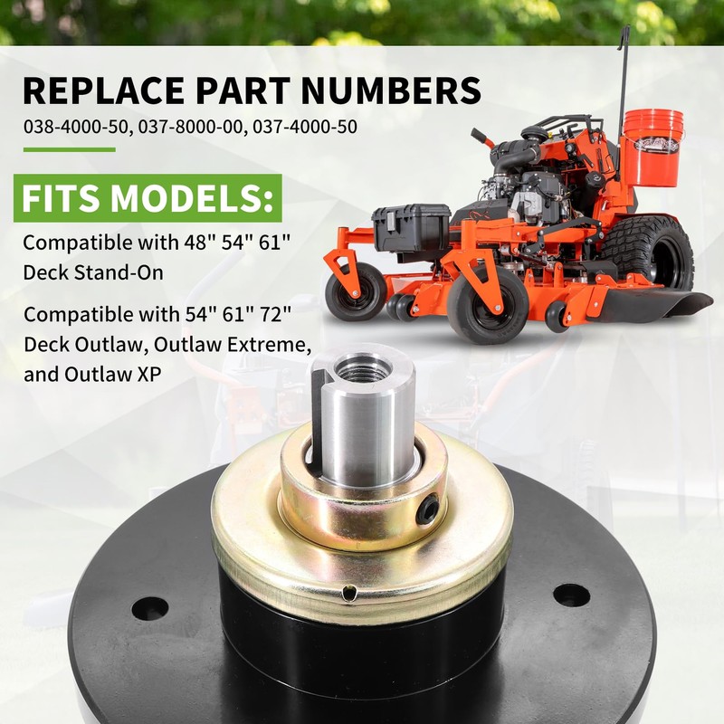 Tektall Spindle Assembly for Bad Boy 48 54 61 and