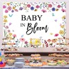 Wildflower Baby in Bloom Backdrop - Flower Baby Shower Decor,