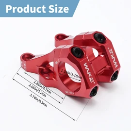 Zreneyfex 31.8mm Diameter Red Direct Mount Stem with Dual Crown Fork for Mountain Bike BMX Bike