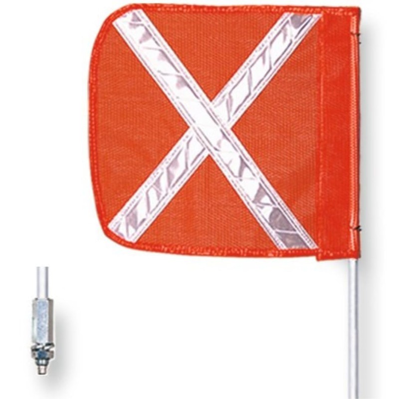 Checkers Heavy Duty Powered Threaded Hex 12" Orange with White