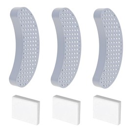 Petinstinct Cat Water Fountain Filter Replacement, 3 Pcs Pet Fountain Filter with 3 Pcs Sponges Foam for 108oz/3.2L Stainless Steel Automatic Cat Water Dispenser