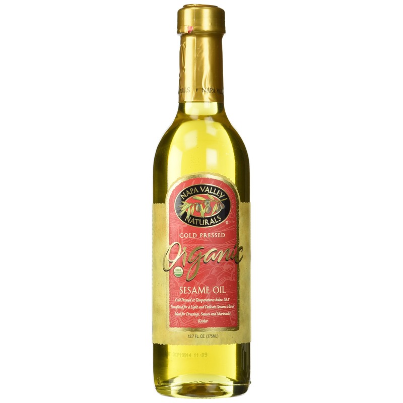 Napa Valley Naturals Organic Cold Pressed Sesame Oil, 12.7 Ounce