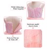 keaiyouhuo Girls Pink Bubble Costume for Kids Pink Witch Tulle
