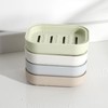 Generic Plastic Soap Dish with Drainage, Soap Holder for Bathroom