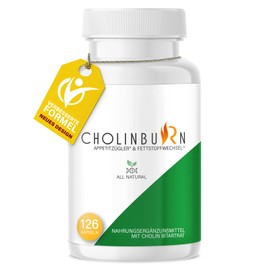 Saint Nutrition® Choline Burn, Metabolism & Appetite Suppressant Capsules, Extreme, Fast & Finally, High Dose with Choline and Glucomannan, Dietary Supplement for Women and Men, 126 Capsules