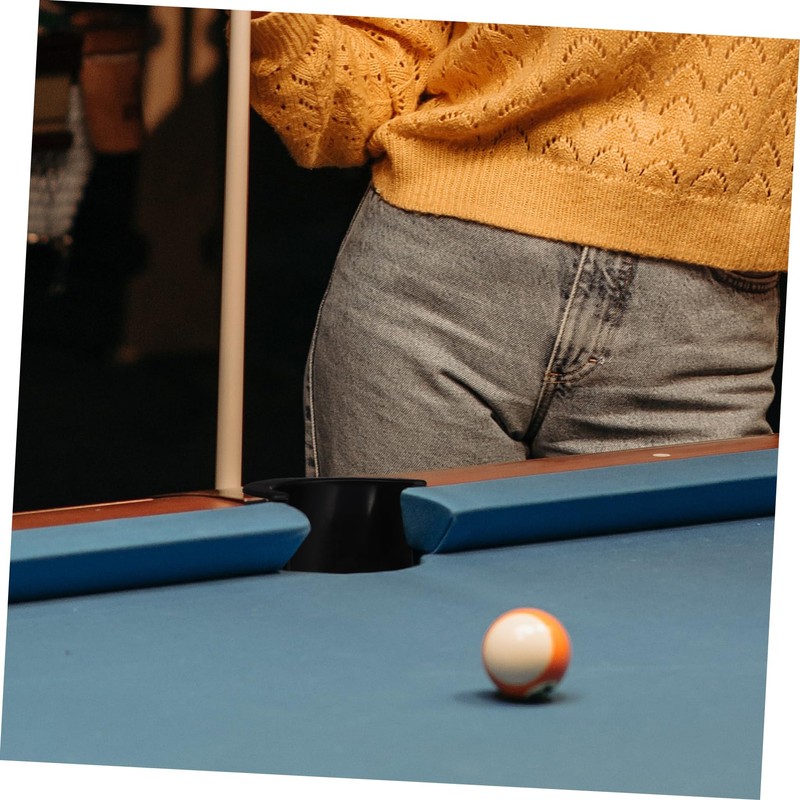 GRIRIW 6PCS Pool Table Pocket Liner Set Durable Plastic Billiards