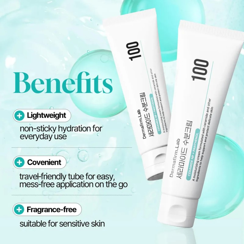Ceramide Moisture Cream 100, Daily Facial Moisturizer With