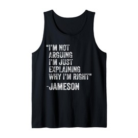 Jameson Quote Funny Birthday Custom Name Idea Engineer Tank Top