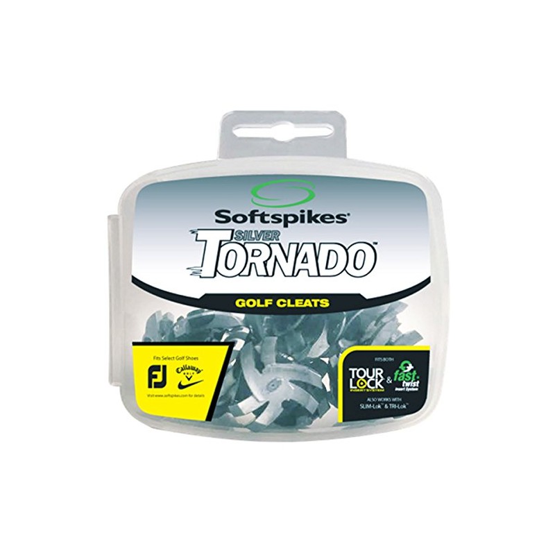 Soft Spikes S-548 (570) Silver Tornado (Tour Lock) 18P Silver
